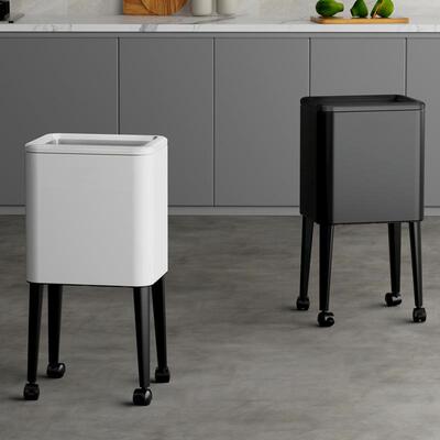 GAO腰K加高免弯无盖垃圾桶家厨用房8808J/858F765699T8J/8868J