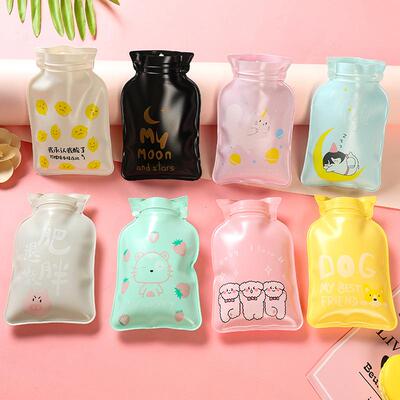 Cute Mini Winter Hand Warmer, Cartoon Print Hot Water Bottle