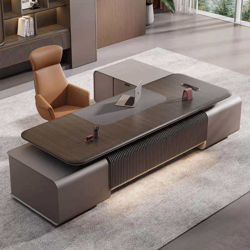 办公桌老板桌椅组合简约现代轻奢主管经理办公室大班台书桌电脑桌