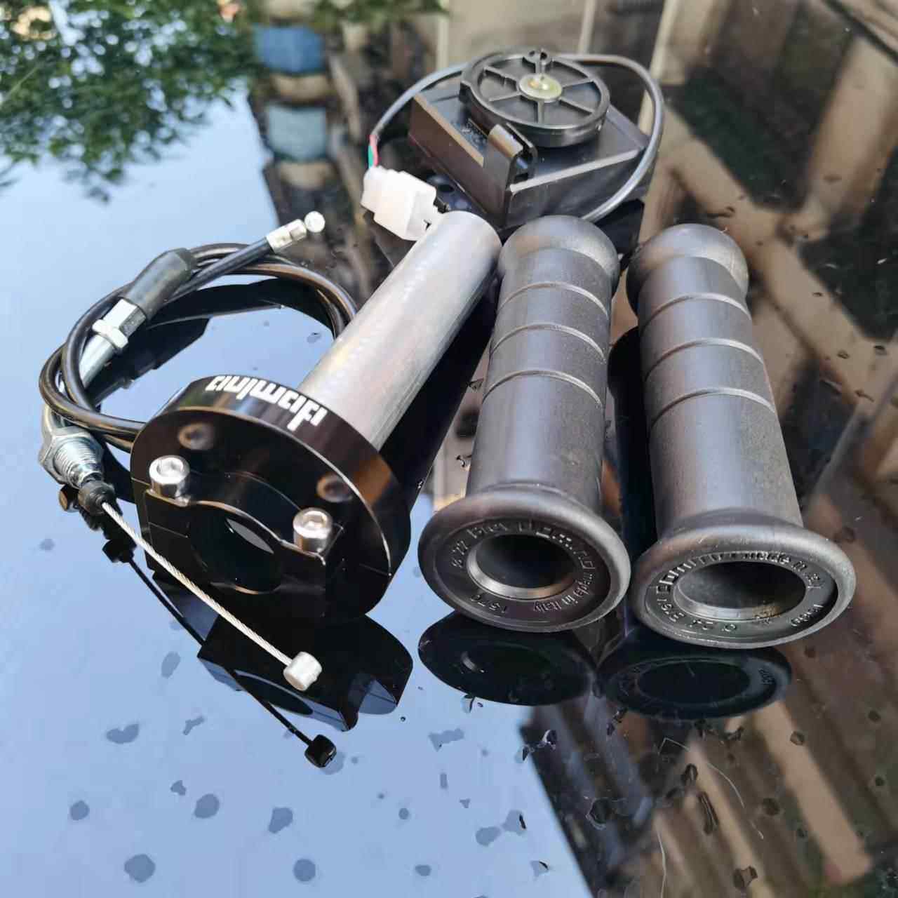 摩托车大扭油甜甜圈手把套转把电m动改装酷奇鬼火RSZ战速小龟小牛