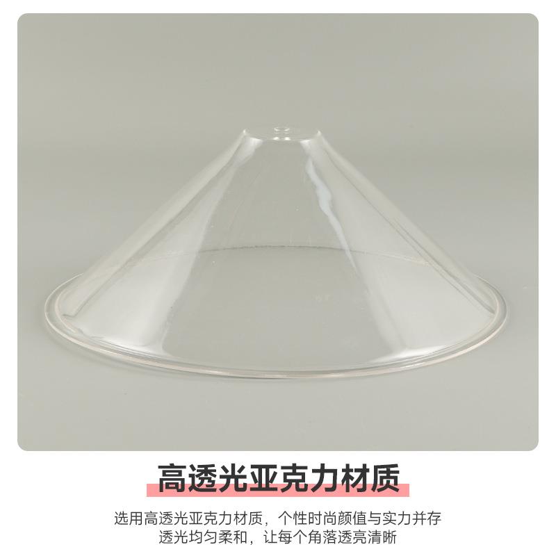 亚克力印花灯罩现代简约民宿商用吊线灯罩外壳罩家用客厅书房灯罩
