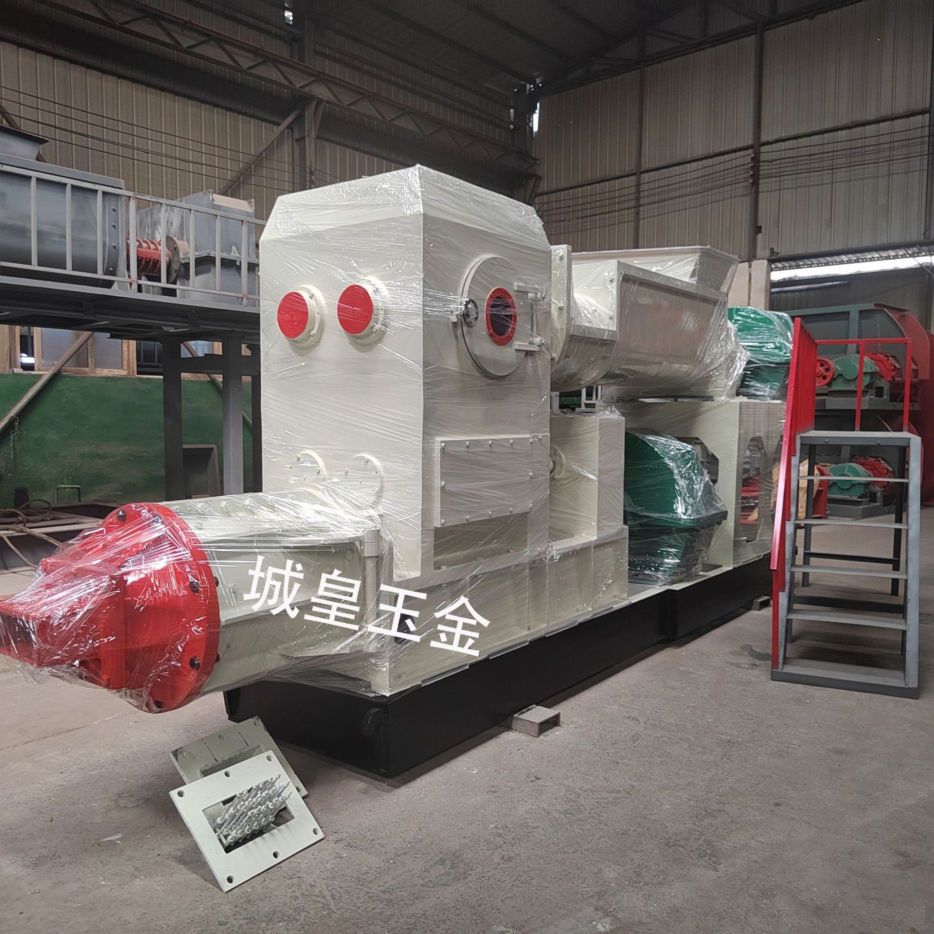 陕西皇城砖机大型真空挤出机烧结粘土空心砖机红砖头机器生产工艺