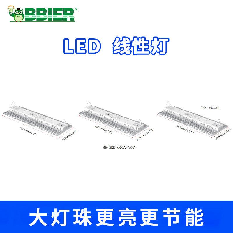 跨境爆品led工矿灯厂房灯工厂照明灯LED线性灯室外灯罩车间天棚灯