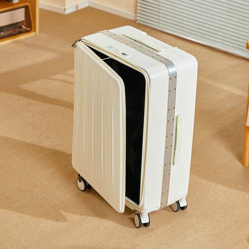 高档新款侧盖行李箱多拉杆箱20寸出差登能机箱商务功密码旅开行箱