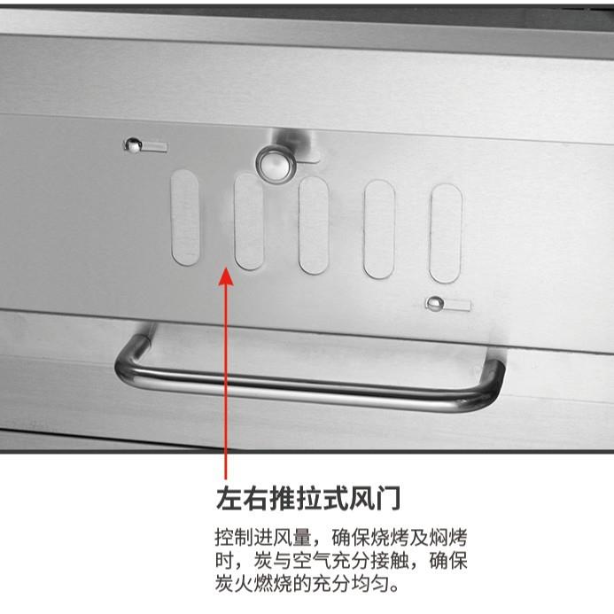 新款直销跨境现货不锈钢木炭烧烤炉 别墅庭院家用BBQ带冰桶可移动