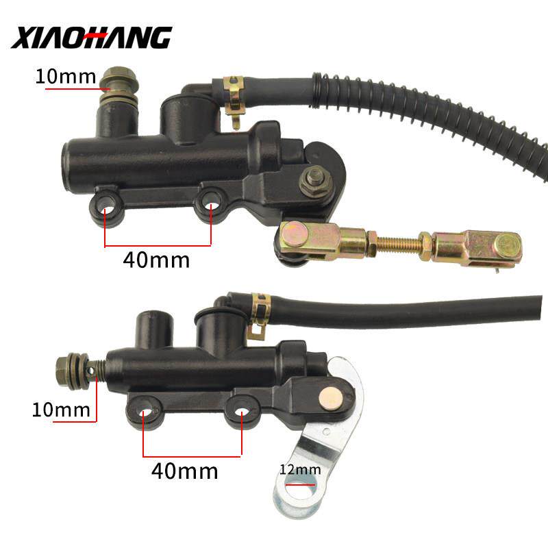 摩托车跑车改进型后液压盘式制动器上泵拉式脚制动器一字泵制动泵