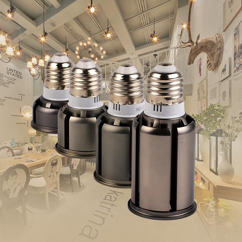 聚光led射灯泡螺口e27餐厅10w25w35w服装店暖白暖黄灯杯e14par30