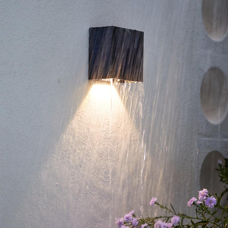 太阳能灯户外招牌灯防水灯下别墅庭壁花园洗墙门院牌灯外墙上发光