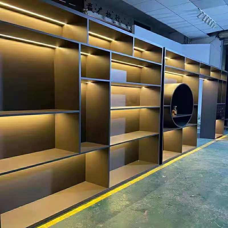 屏风装修不锈钢不锈钢柜不锈钢门货架壁龛工程套定制酒店展台展示