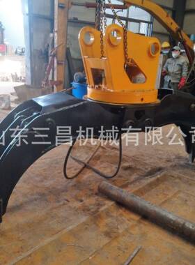 20吨废钢抓+2机械抓钢机上下联动型机械夹木器