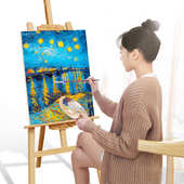 商铺.制.1美术 子木木1米松755素描广告架 画架实木展架画板展架