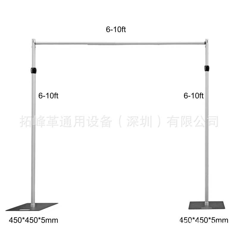厂家直销可调节3*3米铝合金婚庆花墙帷幕架子仿真花伸缩背景架银