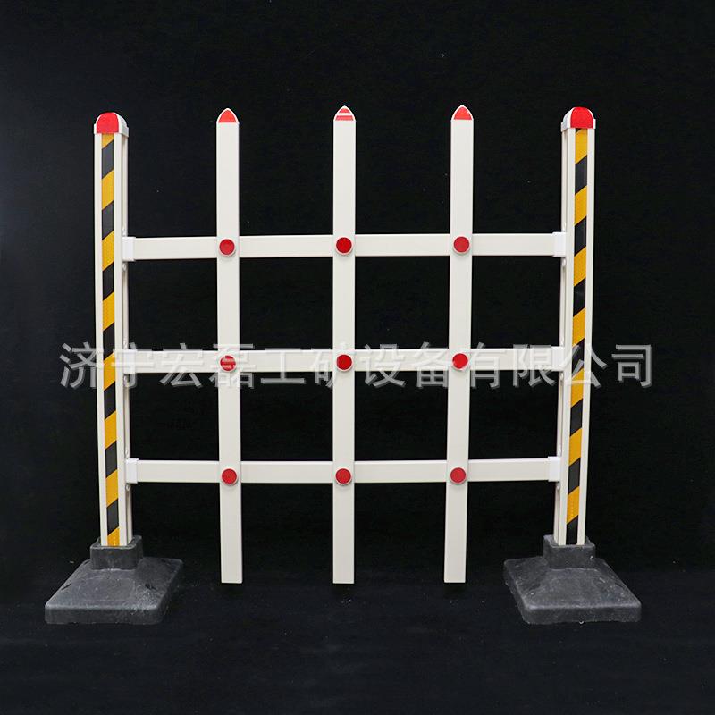 矿用反光密闭栅栏门井下折叠式伸缩隔离围栏井下阻燃可移动栅栏门