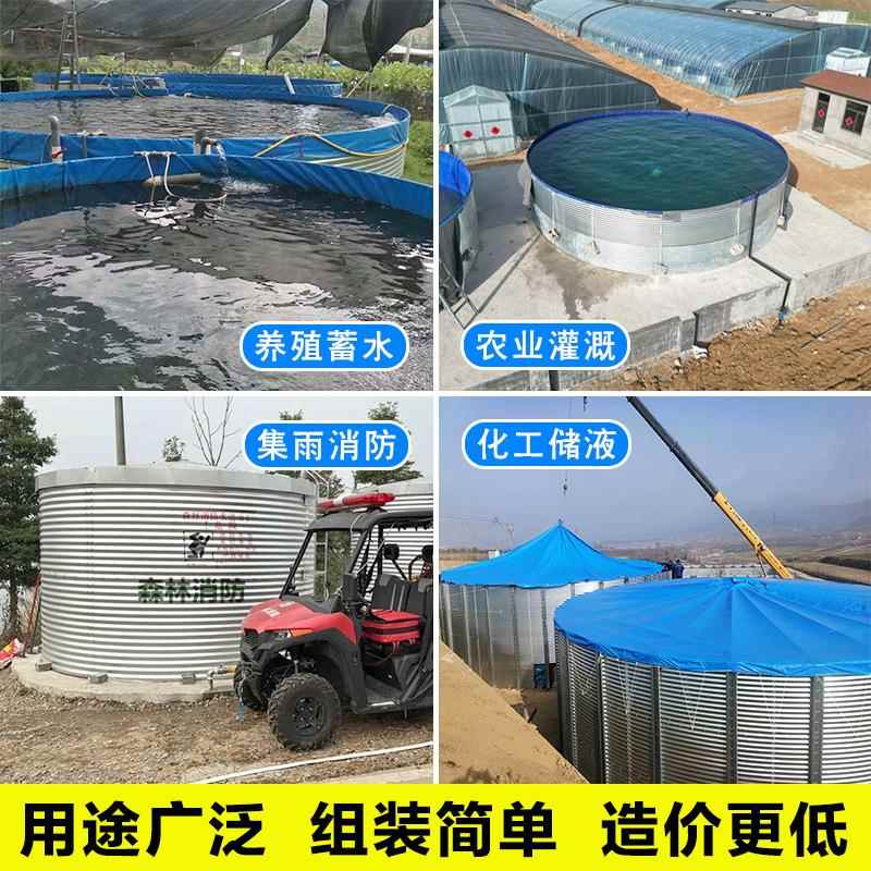 户外鱼池加大养殖帆布鱼池户外储水池圆形帆布池带架子庭院锦鲤池