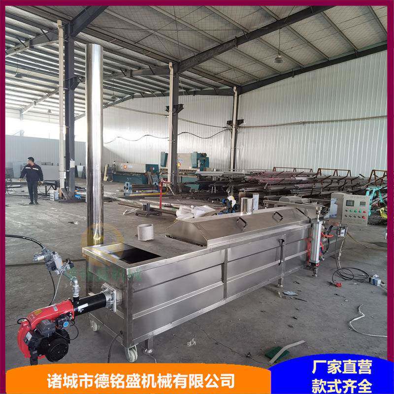 兰陵麻油馓子成套油炸设备大馓子油炸流水线鸭翅脆皮油炸机