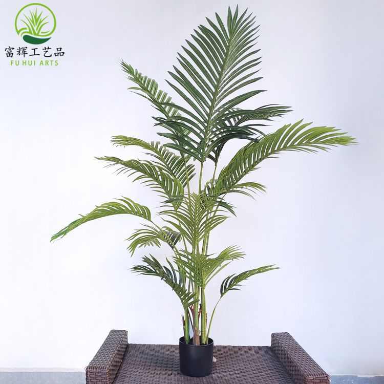 仿真绿植散尾葵龟背竹绿植造景葵盆栽落地景观装饰摆件批发