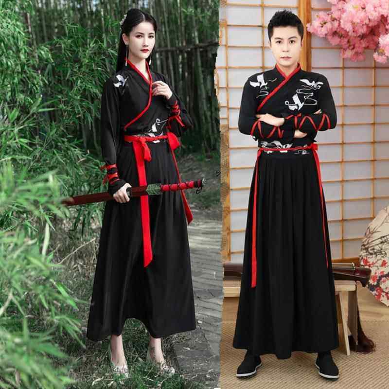 正品的初中生古侠装客女雪骁舞蹈演出汉服武侠中国风班服成人龙吟