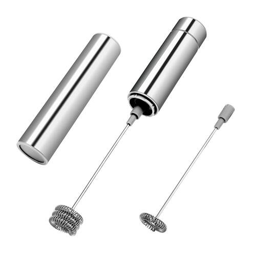 出口级不锈钢手持电动打奶器 花式咖啡打泡器 牛奶搅拌机 打蛋器