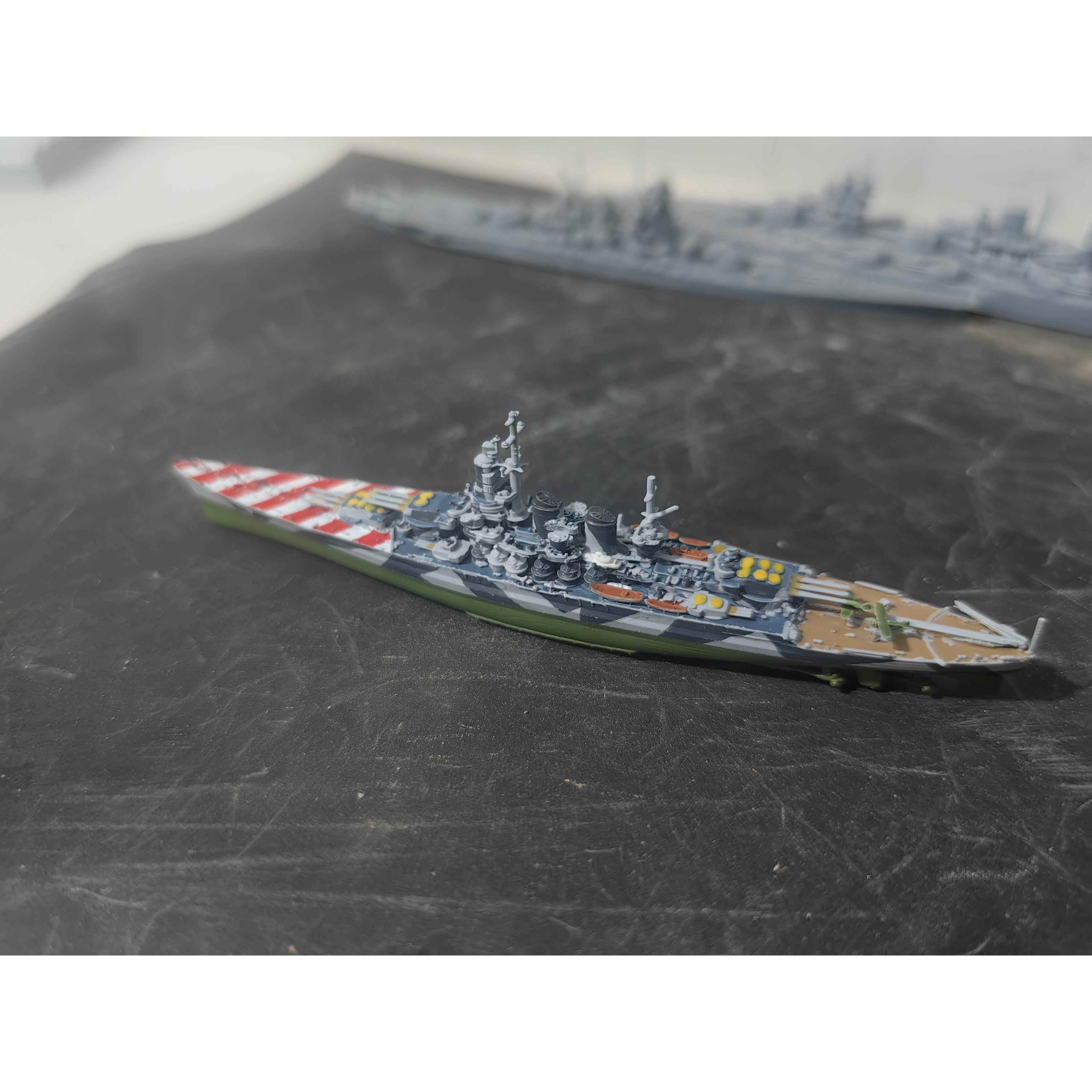 1/2000舰船 罗马号战列舰模型成品带底12厘米左右长