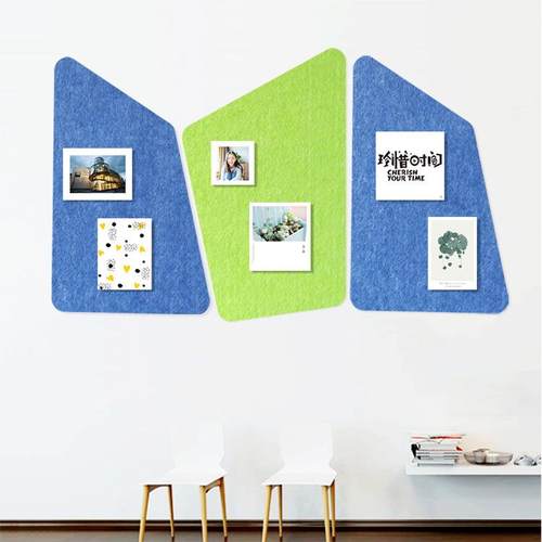 创意组合办公室文化墙宣传公告栏毛毡展示板软木板照片墙贴留言