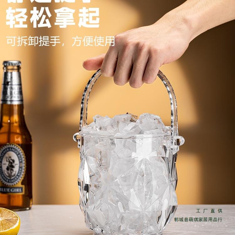 新品亚力冰桶装块存放酒F979H8JM吧ktv商克用加冰厚迷你小冰夹轻