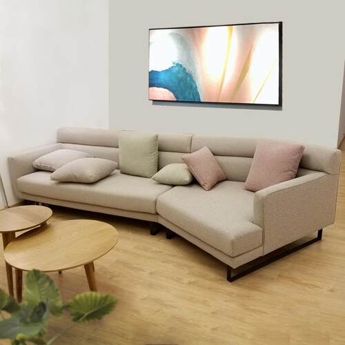 北欧现代客厅小户型转角组合多人沙发别墅区住宅区样板房休闲北欧