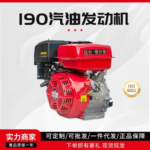 190F汽油机发动机农用微耕机打谷打药抽水泵机四冲程机头