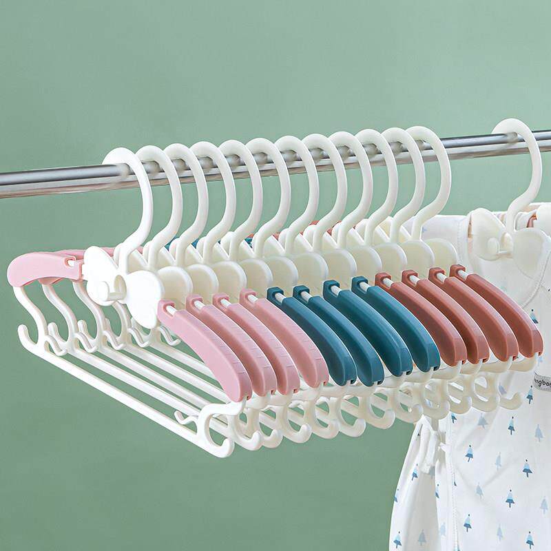 宝宝婴儿童晾衣架家用挂衣挂钩新生儿专用小孩衣服架子凉晒多功能