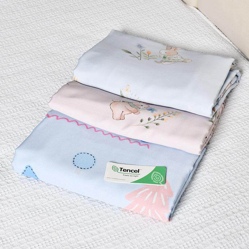 外贸出口tencel兰精天丝单人被套儿童裸睡学生宿舍被罩160*210cm