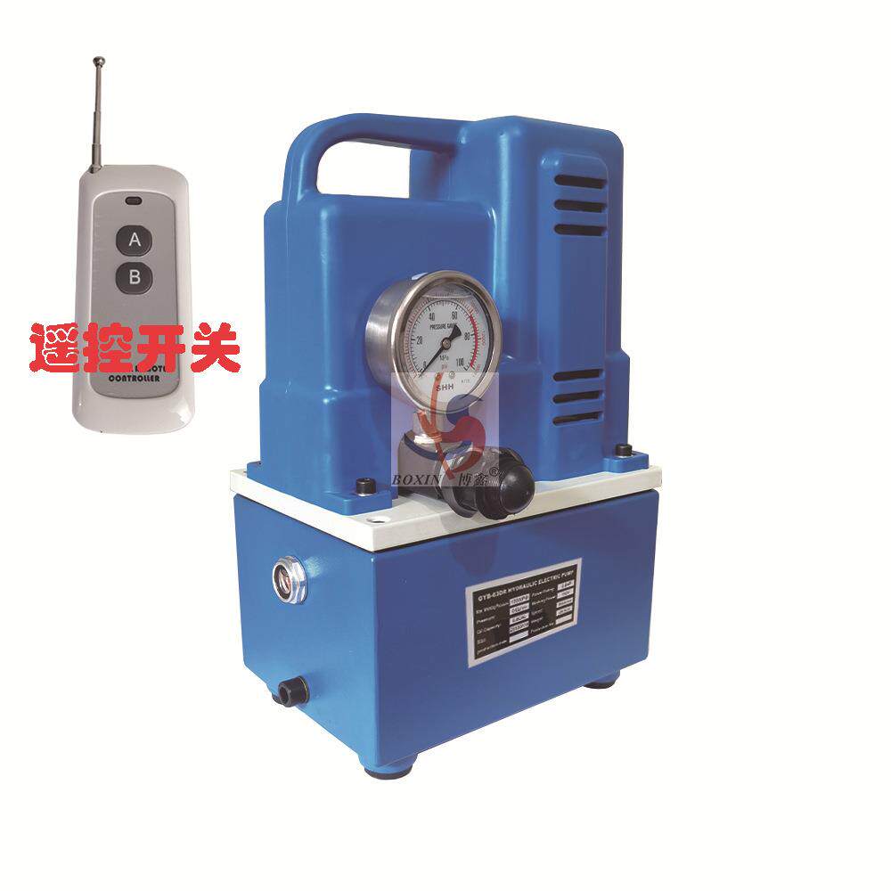遥控1000米小型电动液压泵70mpa压力700公斤便携式超高压电动油泵