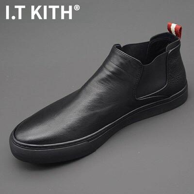 I.T KITH冬季休闲潮鞋时尚高颜值男鞋马丁靴雪地靴切尔西鞋子男