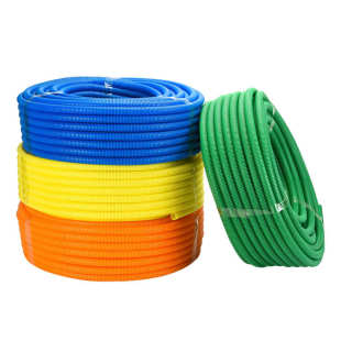PVC彩色阻燃波纹管 电线电缆绝缘穿线软管pvc塑料防水波纹软管