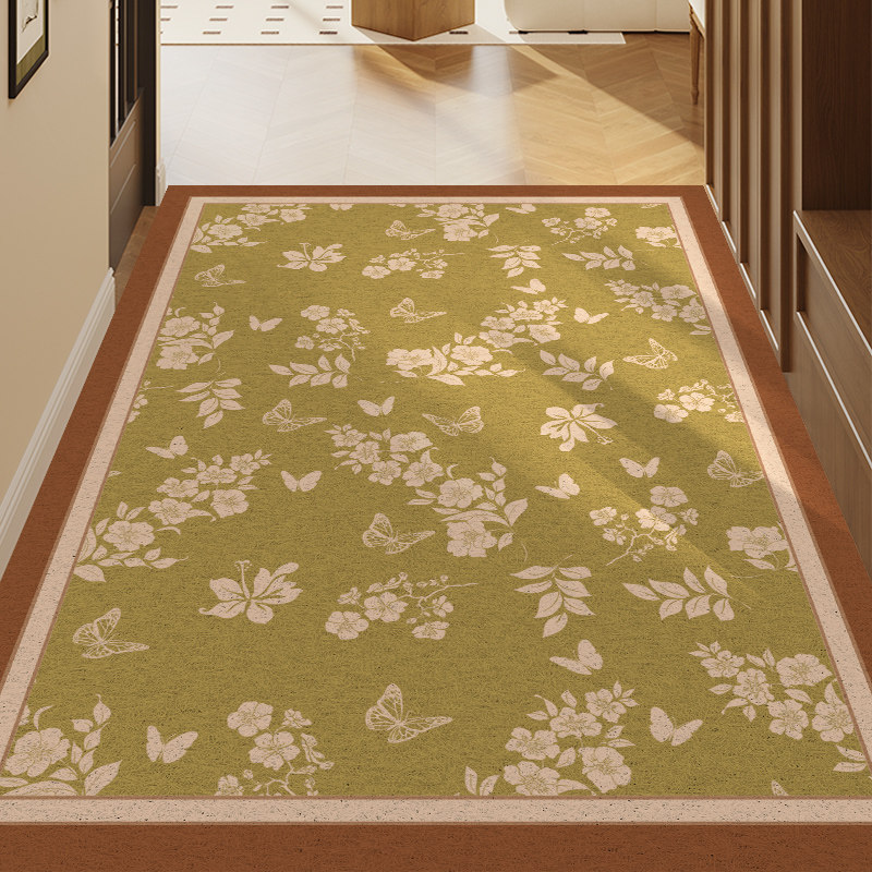 丝圈入户门口地垫可裁剪脚垫门垫进门高级感中古玄关地毯防滑垫子,居家布艺,入户地垫,淘宝优惠券,粉丝福利购,淘宝优惠卷