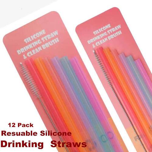 Resuable Silicone Drinking Straws for 20oz and 30oz Tumbler
