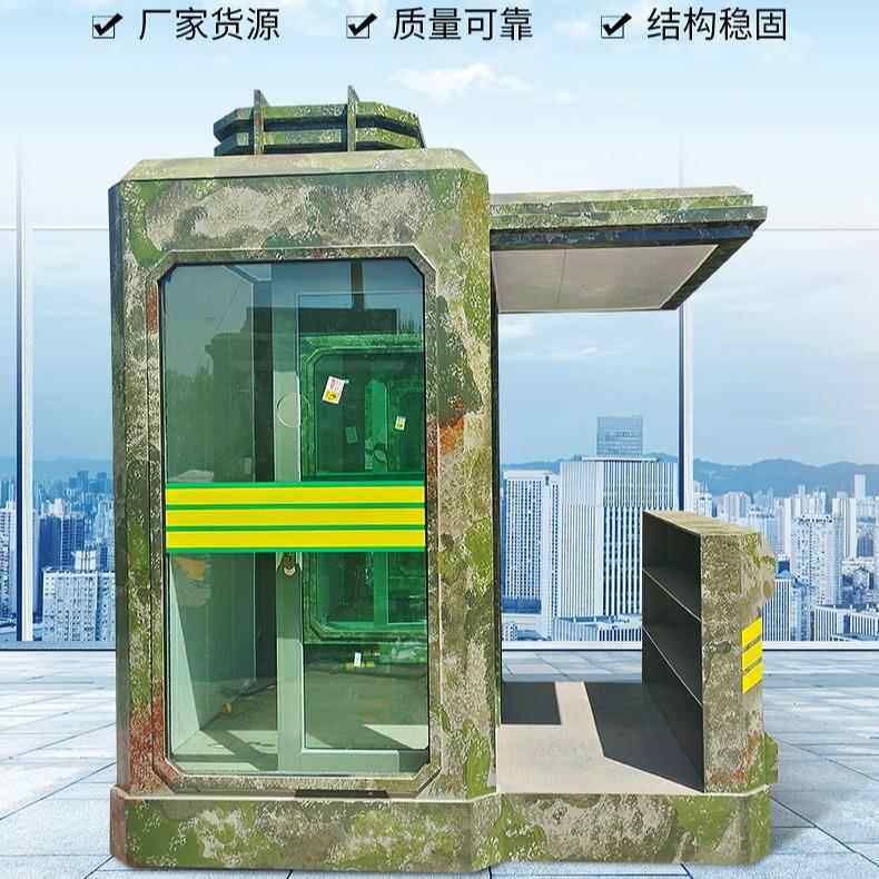 防亭防弹玻璃岗室亭岗哨门房557值班防弹岗亭执勤形岗象岗亭弹厂