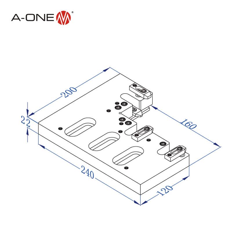 A-ONE线切割机床高精度直角万力 电火花线切割工件装夹工装夹具