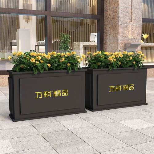 户外不锈钢铁艺市政花箱种植箱室外奶茶店摆隔断围栏广场庭院花坛