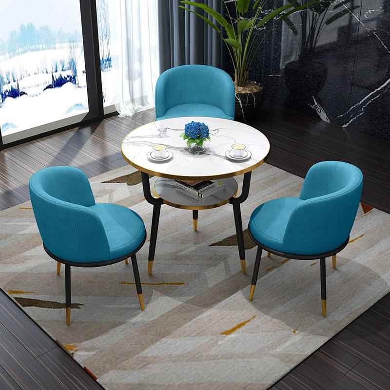 高档阳茶台小办桌公会室客洽谈桌椅组合家用小户型茶几餐桌休闲小