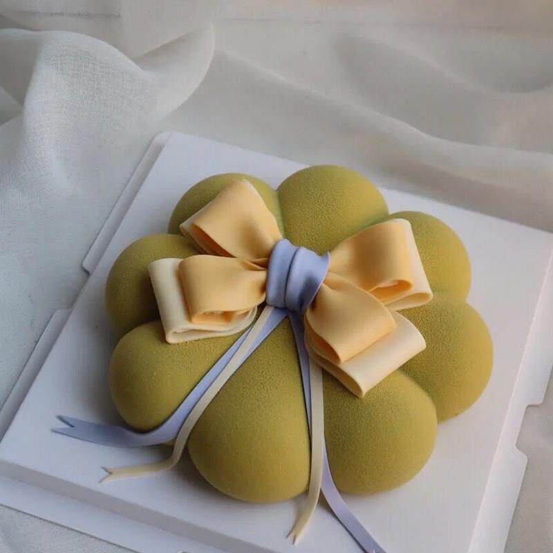 单个菊花慕斯模具8连花瓣蛋糕硅胶模具DIY小花巧克力甜品烘焙工具