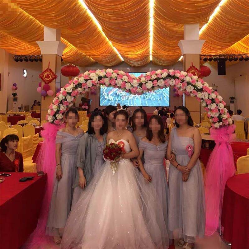 婚花庆门拱绢花拱开门新款业店庆活动门331结婚拱门装饰婚礼布置