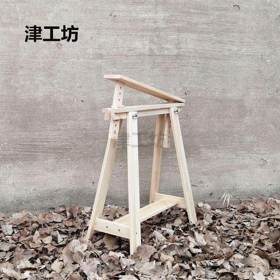 实木松木环保升降桌架支架绣架摄影美术个性桌腿桌脚简易组装