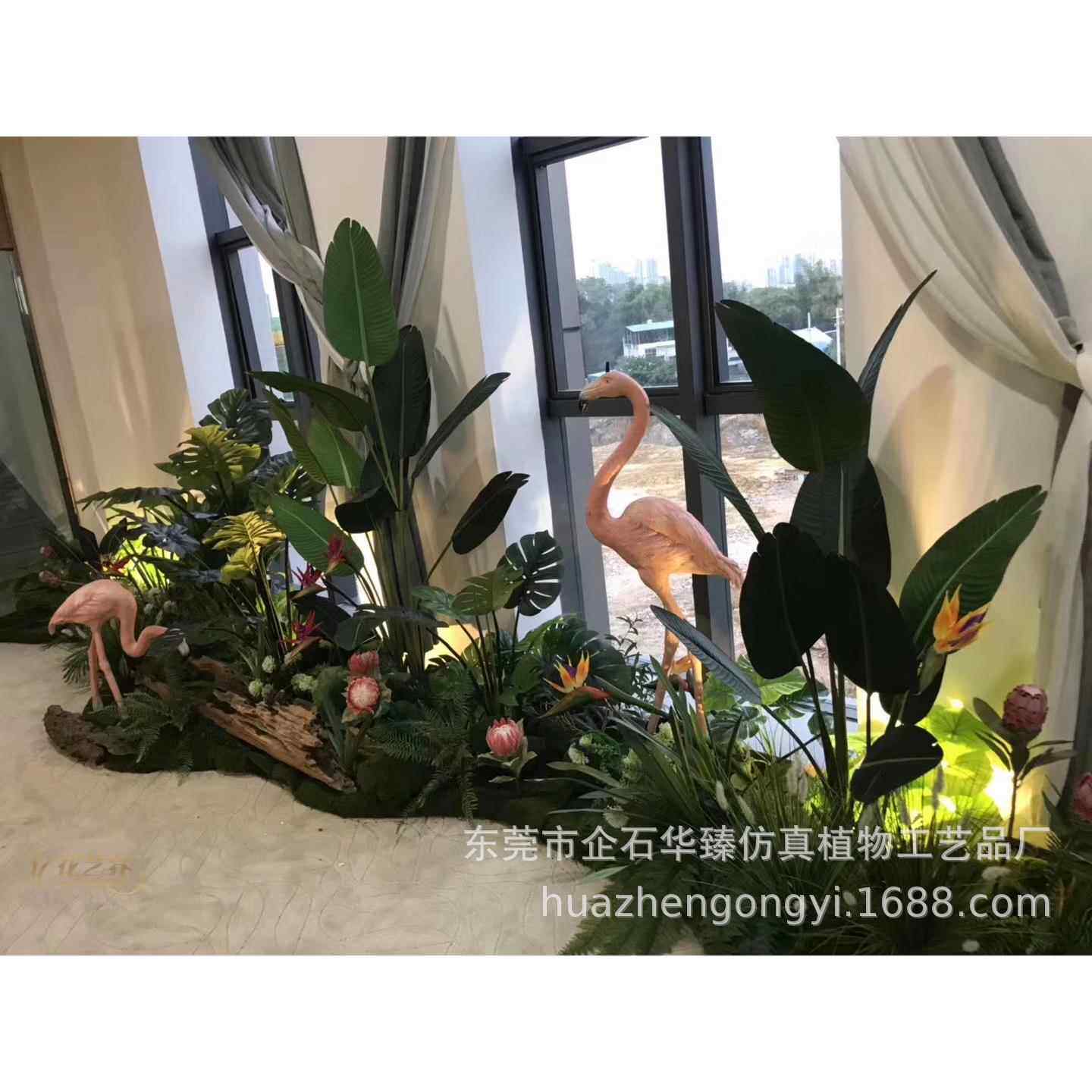 餐商业美陈观软装造景仿真绿盆植栽商LZ001场酒店饮店景装饰