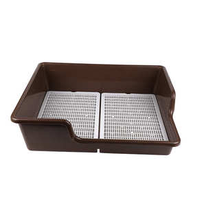 新款宠物狗狗猫砂按压式围栏狗厕所 尿盆  便盆 防溅漏 狗厕所