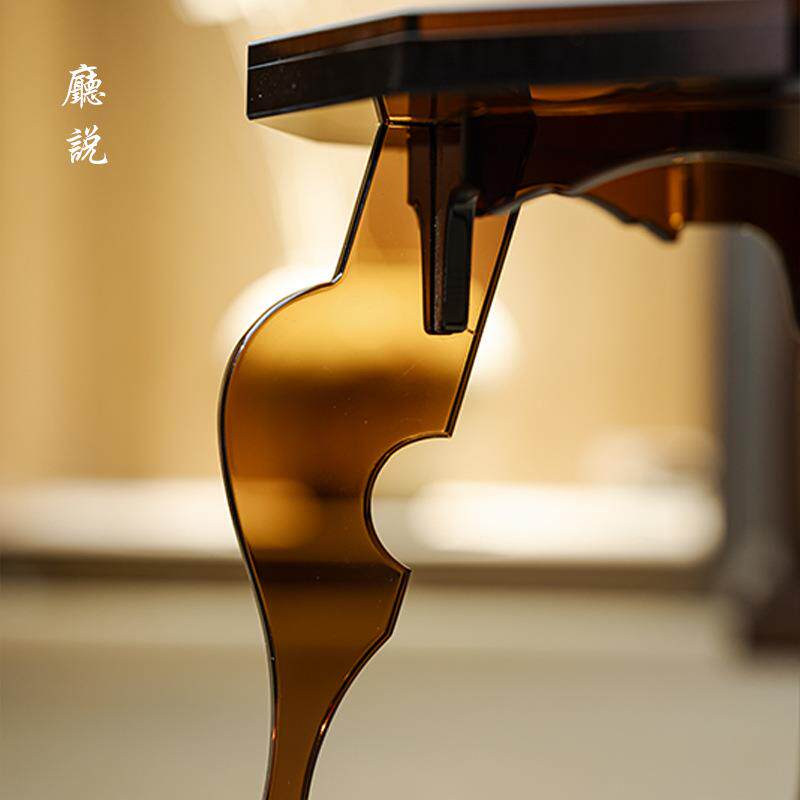 新中式茶家具仿古茶几亚克力李朝桌整装复古茶桌茶空间陈列茶道具
