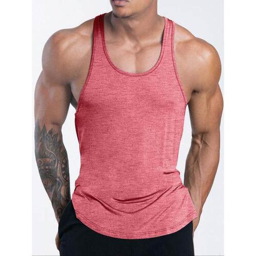 M 68383 Men's racerback quick dry vest 士工字速干健身背心