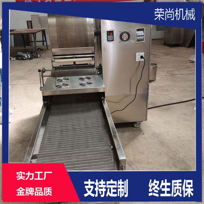 电磁加热大型春卷皮机不锈钢方形蛋皮机安徽丝娃娃面皮机