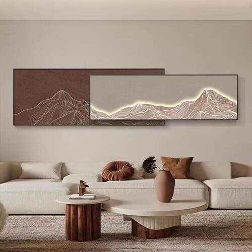 现代简约客厅装饰画轻奢高级感沙发背景墙挂画餐厅卧室床头壁画