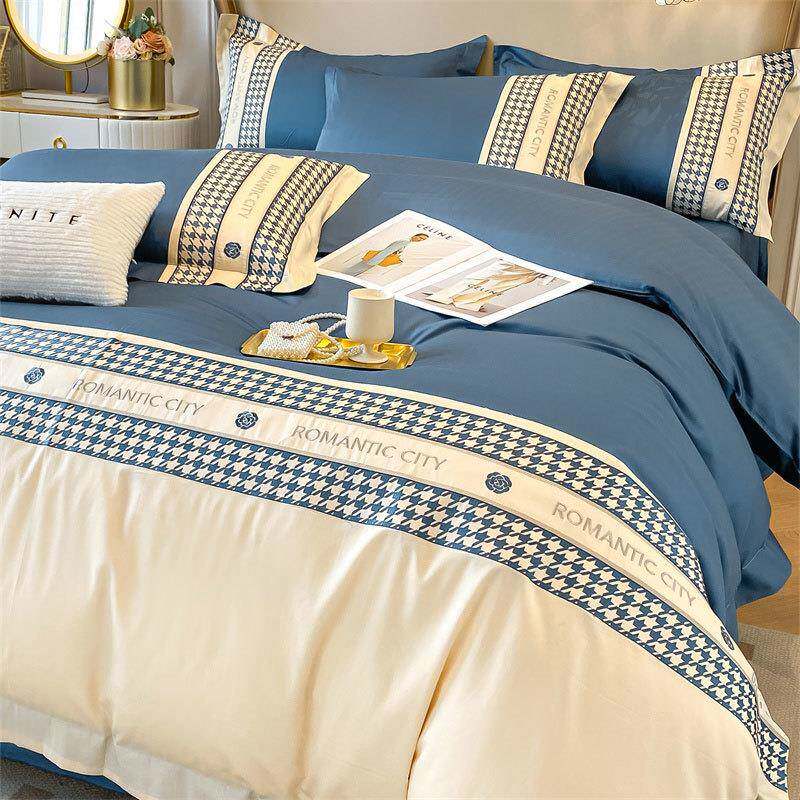 八件套床上用品全套一整套装纯棉被子四件套带被芯枕芯被褥七件套