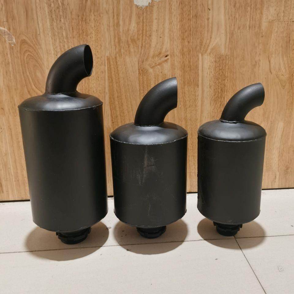 大肚消声器加厚排气管丝扣式烟筒拖拉机柴油机配件195 1115zs1125