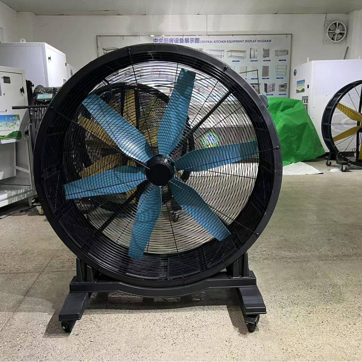 济南移动永磁工业风扇工厂车间通风散热节能落地扇风机静音